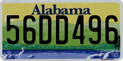 AL license plate 56DD496