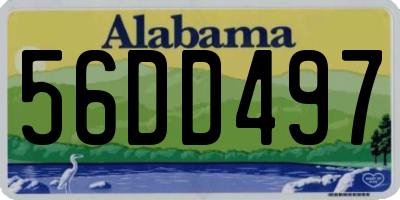 AL license plate 56DD497