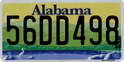 AL license plate 56DD498