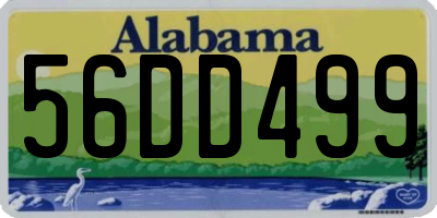AL license plate 56DD499