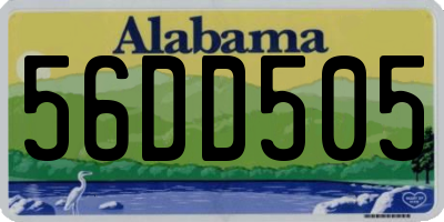 AL license plate 56DD505