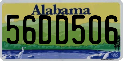 AL license plate 56DD506