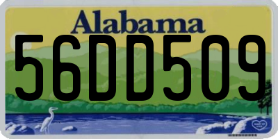 AL license plate 56DD509