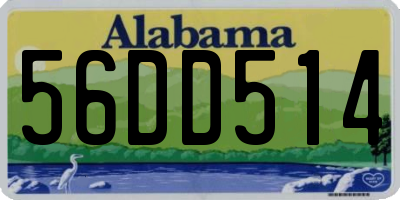 AL license plate 56DD514