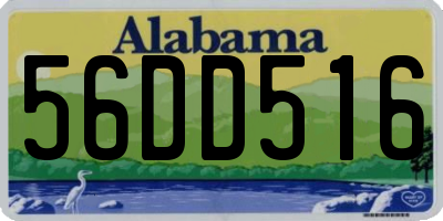 AL license plate 56DD516
