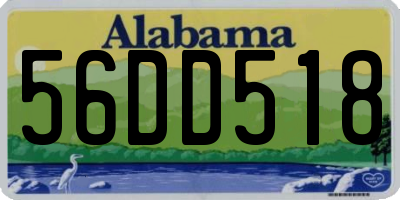 AL license plate 56DD518