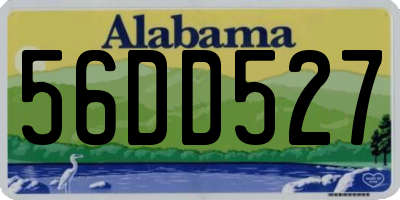 AL license plate 56DD527