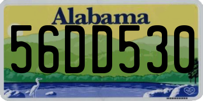 AL license plate 56DD530
