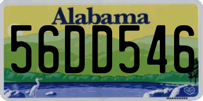 AL license plate 56DD546