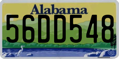 AL license plate 56DD548