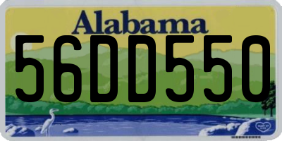 AL license plate 56DD550