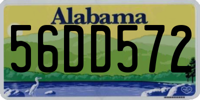 AL license plate 56DD572