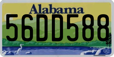 AL license plate 56DD588
