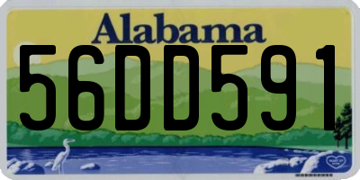 AL license plate 56DD591