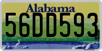 AL license plate 56DD593
