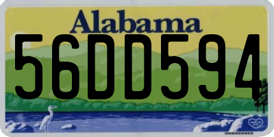 AL license plate 56DD594