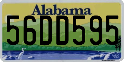 AL license plate 56DD595