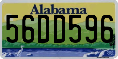 AL license plate 56DD596