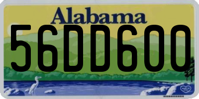 AL license plate 56DD600