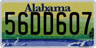 AL license plate 56DD607