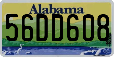 AL license plate 56DD608