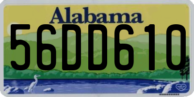 AL license plate 56DD610