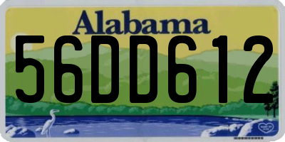 AL license plate 56DD612