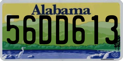 AL license plate 56DD613
