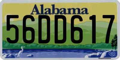 AL license plate 56DD617
