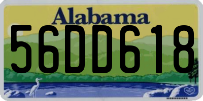 AL license plate 56DD618