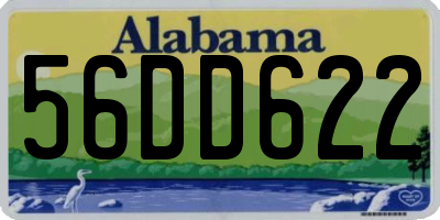 AL license plate 56DD622
