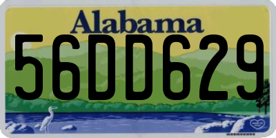 AL license plate 56DD629