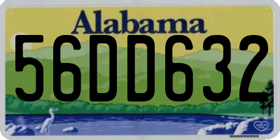 AL license plate 56DD632
