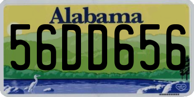 AL license plate 56DD656