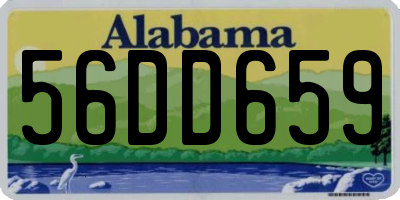 AL license plate 56DD659