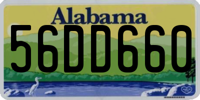 AL license plate 56DD660