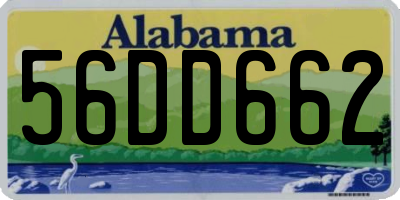 AL license plate 56DD662