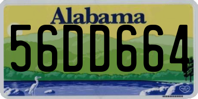 AL license plate 56DD664
