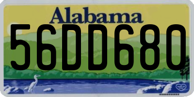 AL license plate 56DD680