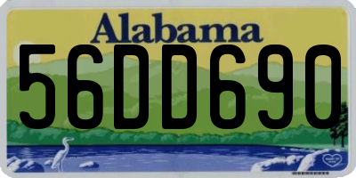 AL license plate 56DD690