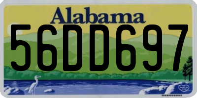 AL license plate 56DD697