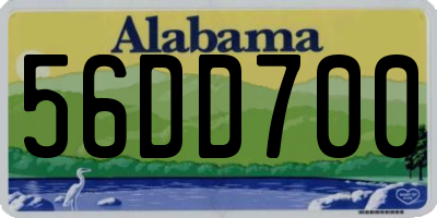 AL license plate 56DD700