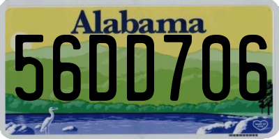 AL license plate 56DD706