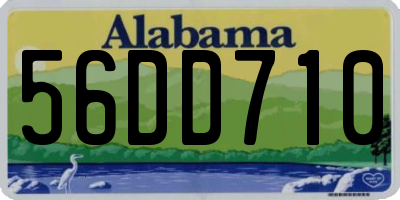 AL license plate 56DD710