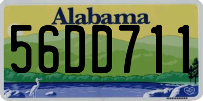 AL license plate 56DD711