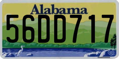 AL license plate 56DD717