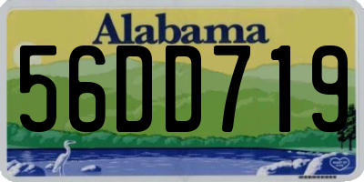 AL license plate 56DD719