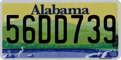 AL license plate 56DD739