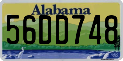 AL license plate 56DD748
