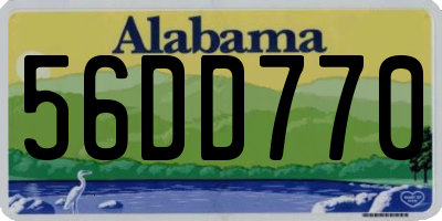 AL license plate 56DD770